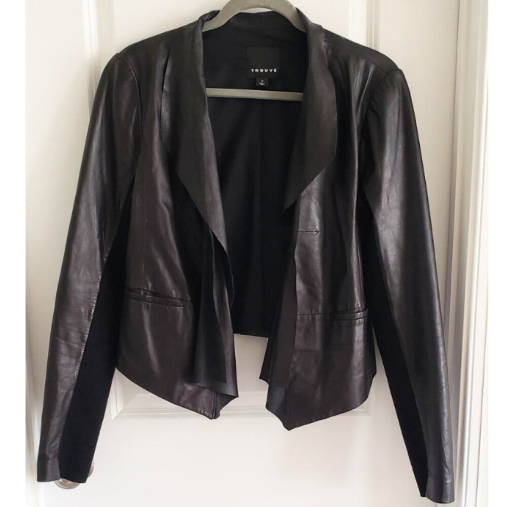 Black Leather Jacket by Trouve